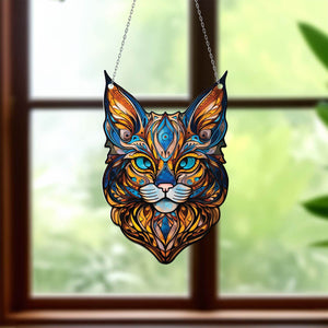 Wildcat Window Hanging, Wildcat Mom Decor, Loss of Pet Sympathy Gift, Wildcat lover, Asiatic wildcat, European wildcat, Gift For Cat Lover.