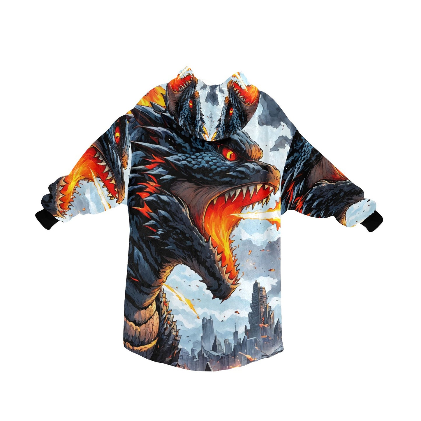 Kids Blanket Hoodie Godzilla Gojira Kaiju Comics Art