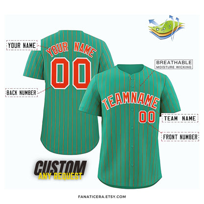 Personalized Name Team,Custom Stripe Line Color Baseball Jersey For Baseball Fans,Custom Number Baseball Jersey,Baseball Couple Jersey B12