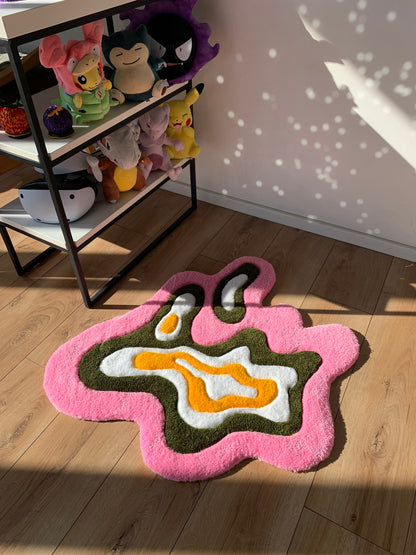 Tufted abstract rug tufting carpet handmade custom