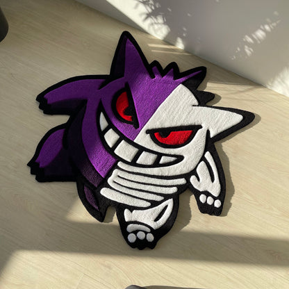 3D Cartoon Rug: Acrylic Tufted Skeleton Decor