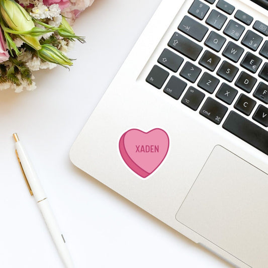 Xaden Candy Hearts Sticker | Book Inspired | Bookish Stickers | Kindle | Laptop | Romantasy Book Merch