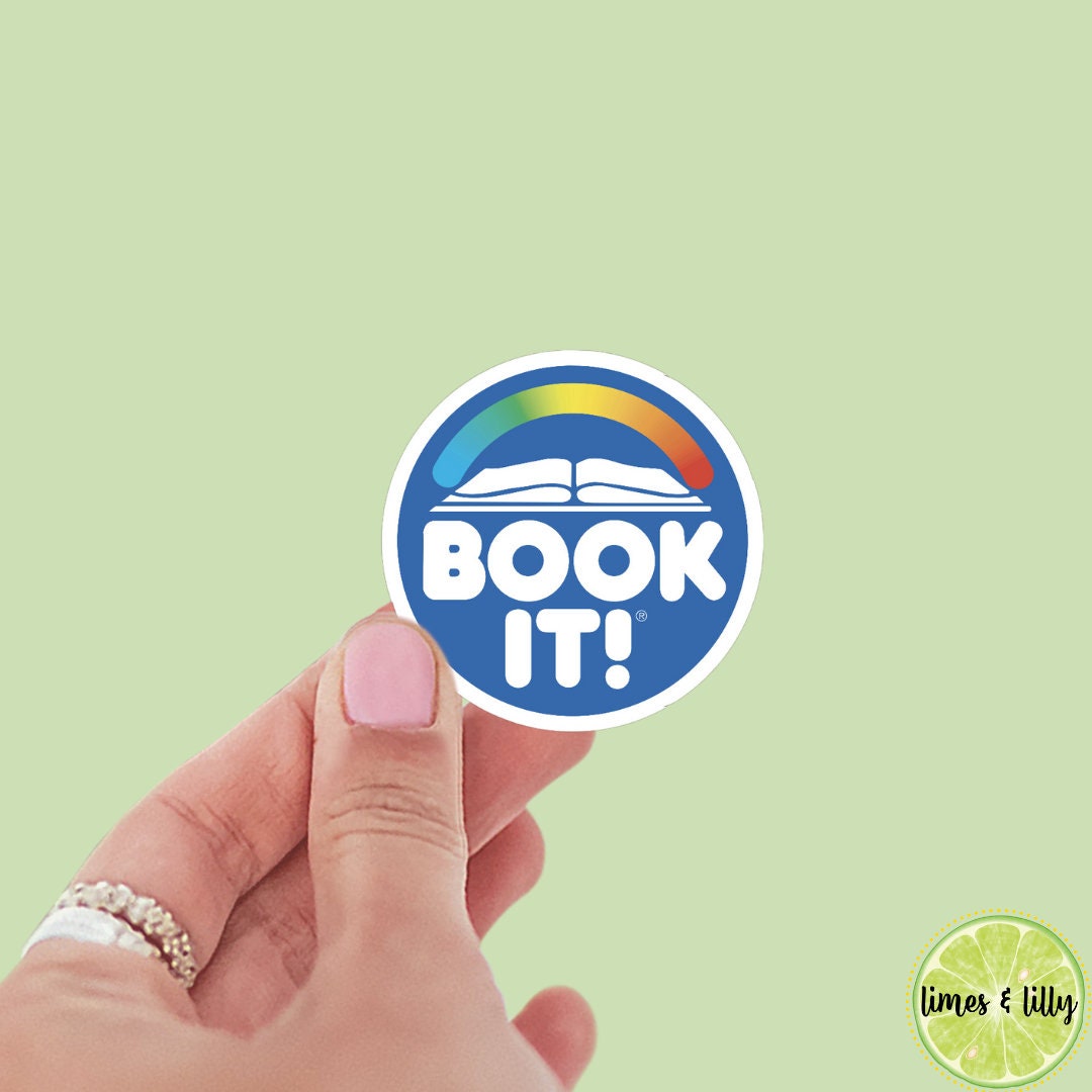 Book It Sticker | Book It Rewards Sticker | Retro Sticker | Nostalgia Sticker | Funny Sticker | Kindle Sticker | 90s Sticker | Pizza Hut