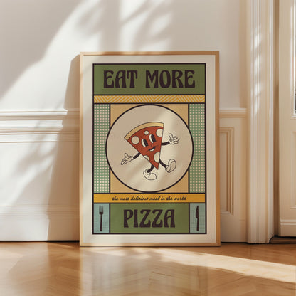 Pizza Print, Kitchen Art, Food Poster, Kitchen Poster, Kitchen Print, Pizza Poster, Kitchen Decor, Food Art, Funny Print