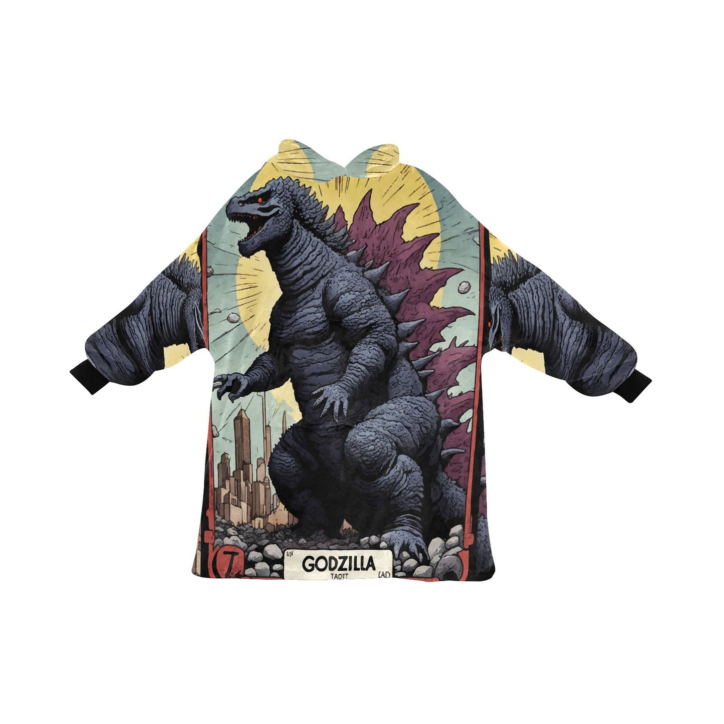 Kids Blanket Hoodie Godzilla Gojira Kaiju