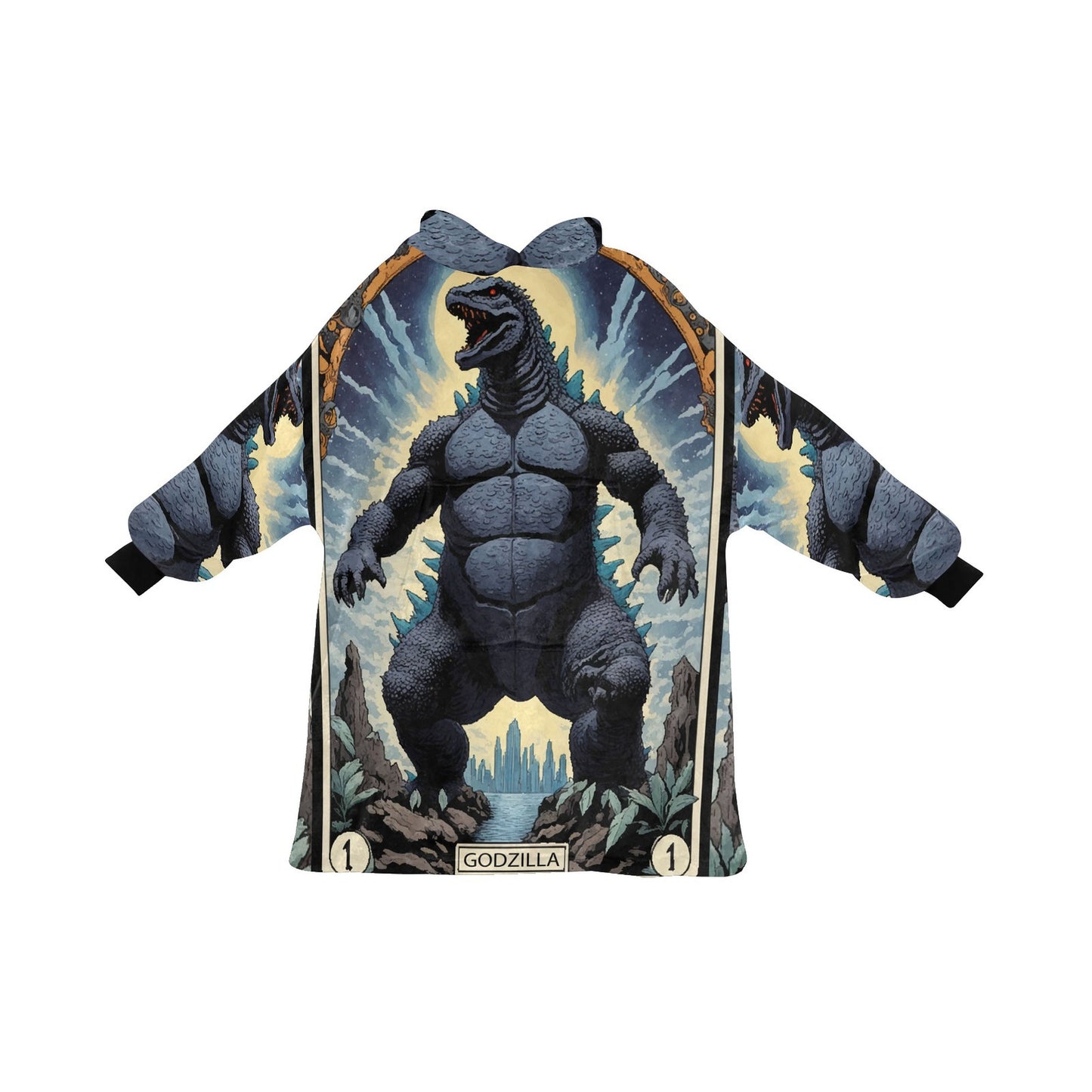 Kids Blanket Hoodie Godzilla Gojira Kaiju