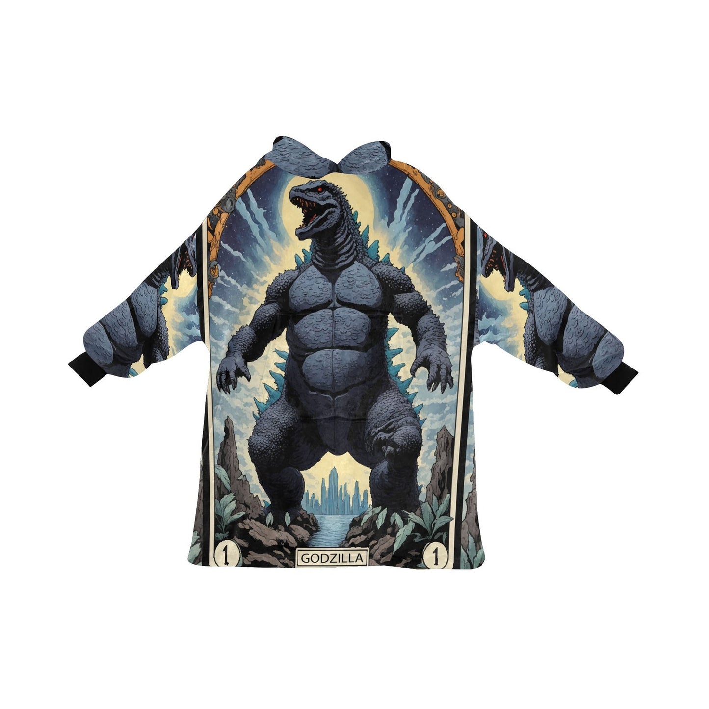 Kids Blanket Hoodie Godzilla Gojira Kaiju