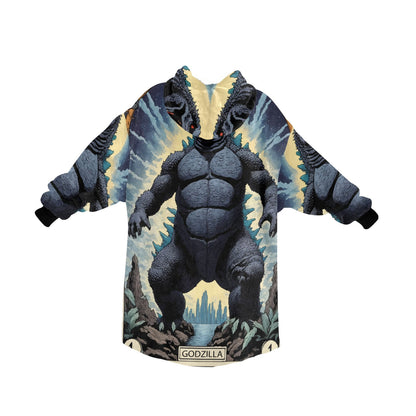 Kids Blanket Hoodie Godzilla Gojira Kaiju