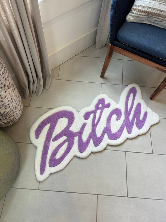 Bitch Rug,Custom name rug ,Dorm room decor , Funny Gift for Friends, Tufted rug, Funky trendy decor