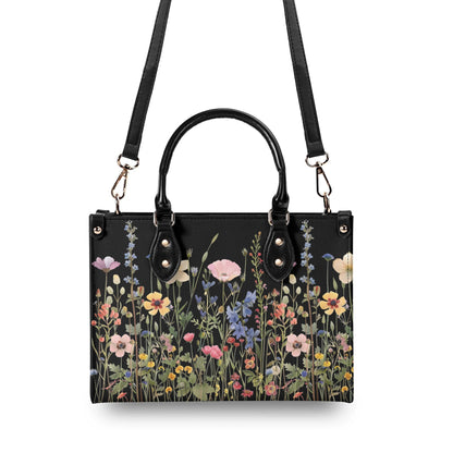 Bloom in Style: The Floral Chic Leather Tote Bag,  Waterproof PU Leather Handbag, Top Handle Vegan Leather, Crossbody, Shoulder bag.