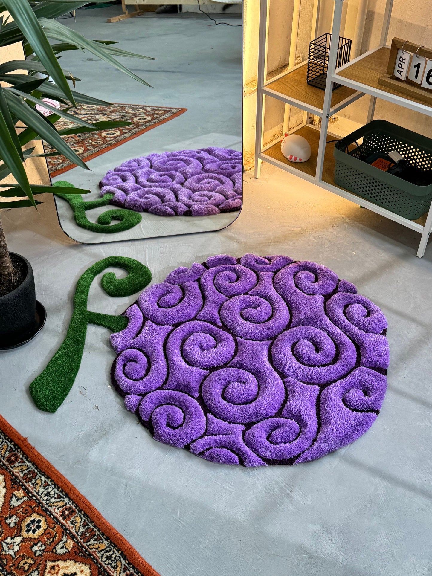 Anime themed 3D Tufted Rug, Handmade Fluffy Rug, Anime Rug, Anime Fan Gift, Plush Rug