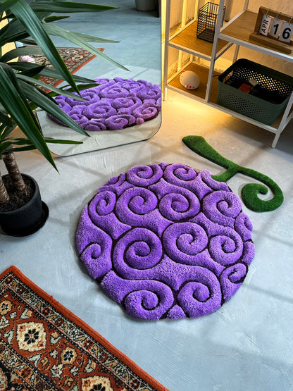 Anime themed 3D Tufted Rug, Handmade Fluffy Rug, Anime Rug, Anime Fan Gift, Plush Rug
