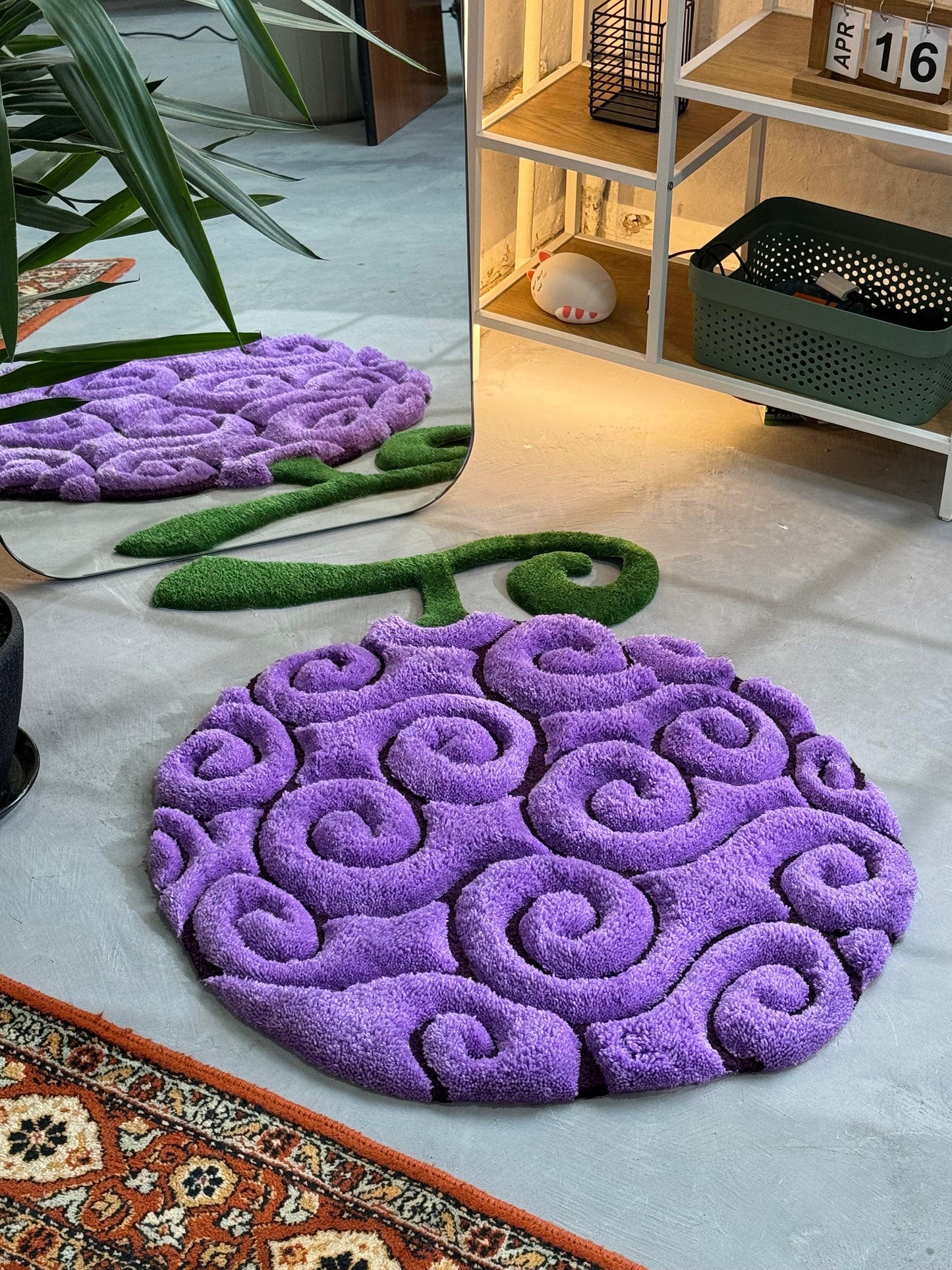 Anime themed 3D Tufted Rug, Handmade Fluffy Rug, Anime Rug, Anime Fan Gift, Plush Rug