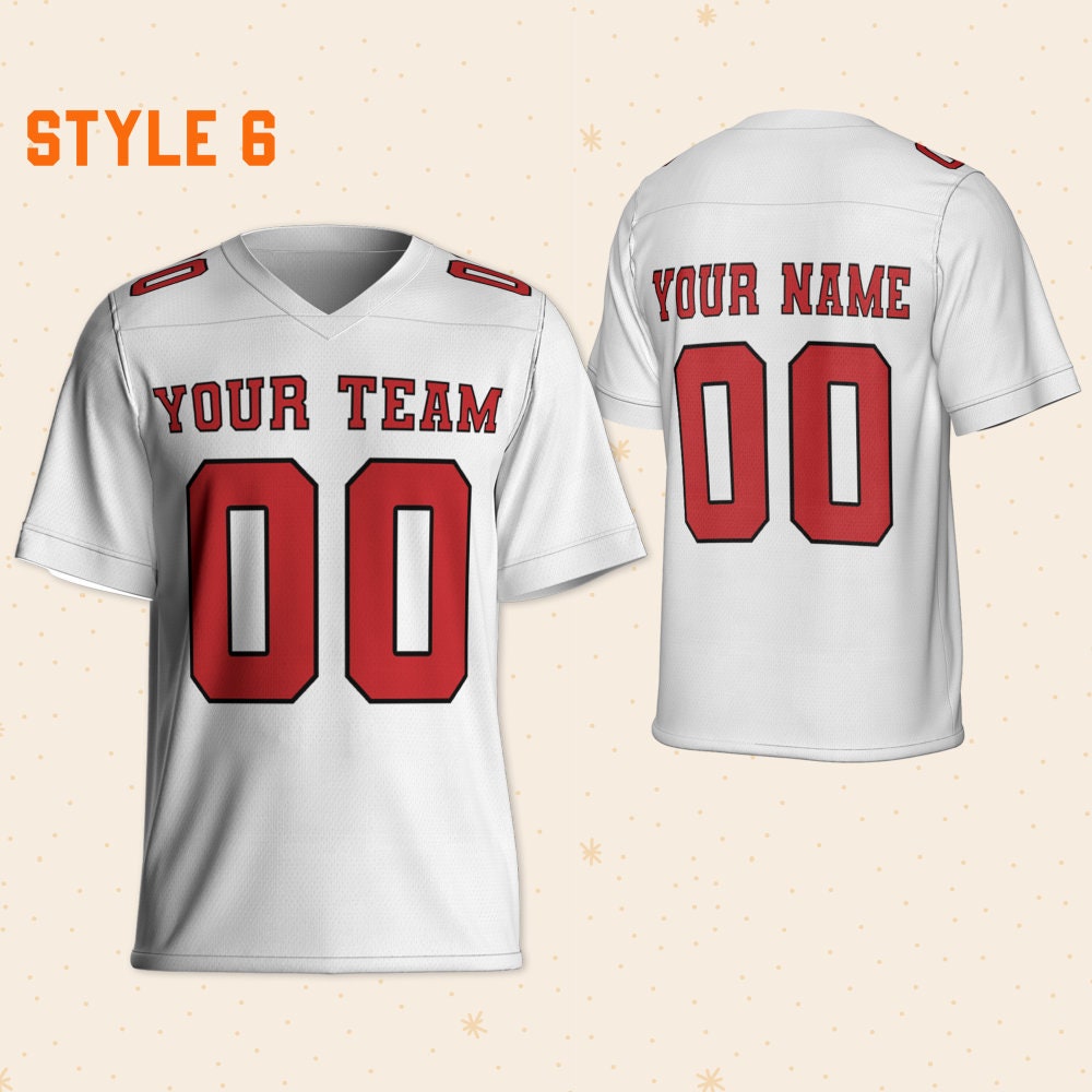 Personalized Team Name Cool Sport, Custom Kid Youth Adult Football Jersey Shirt, Team Fan Jersey, Make Your Own Name and Number Jersey