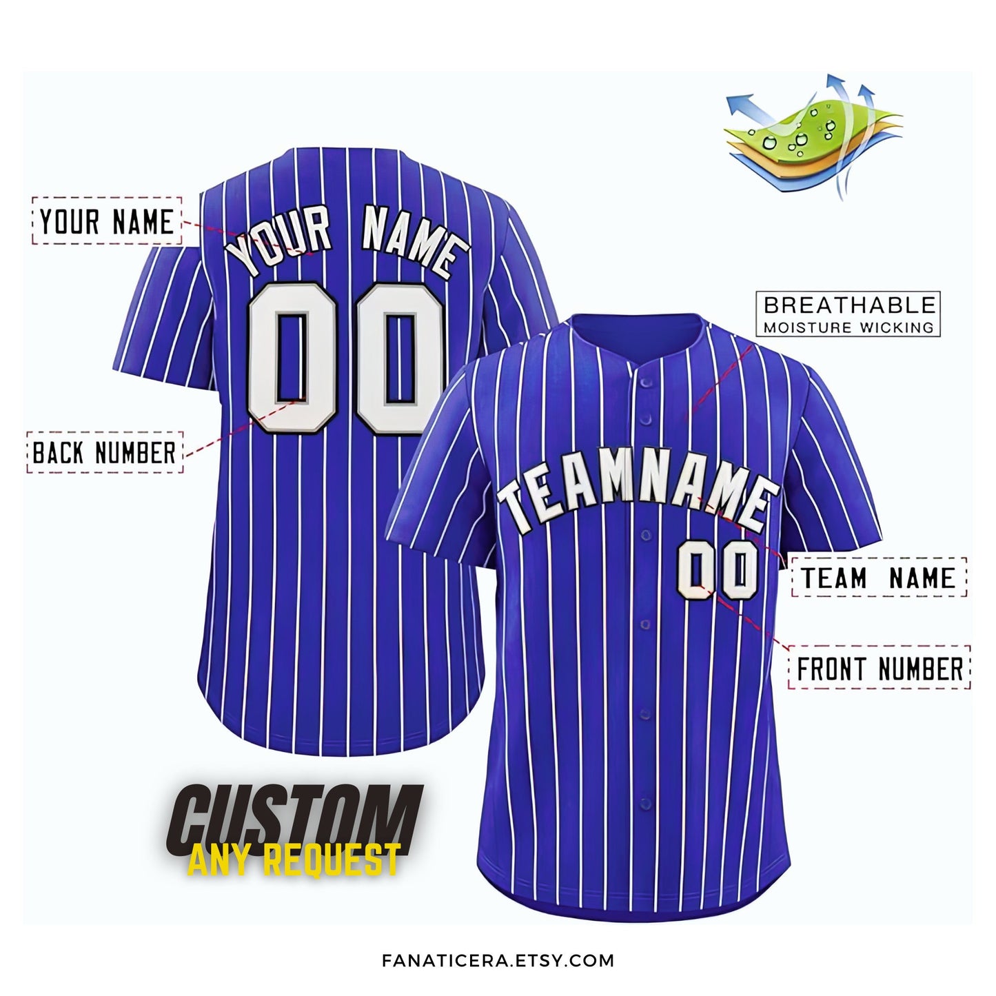 Personalized Name Team,Custom Stripe Line Color Baseball Jersey For Baseball Fans,Custom Number Baseball Jersey,Baseball Couple Jersey B12