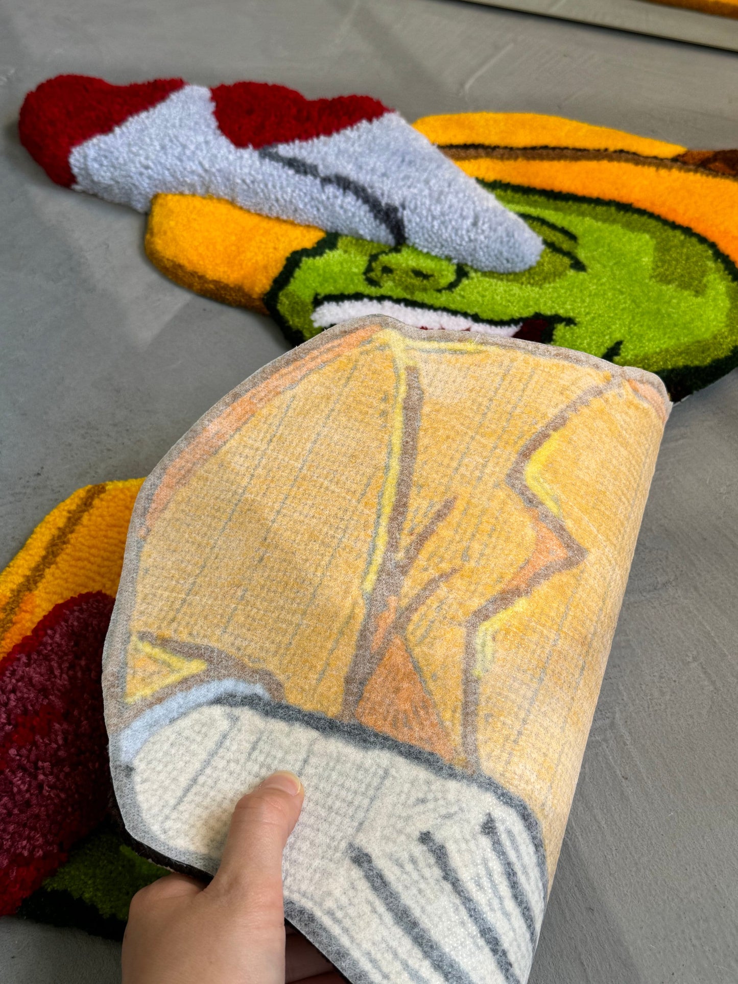 Tufted Movie Character 3D rug, Stylish Rug, Handmade floor art, Suit Tufted Rug