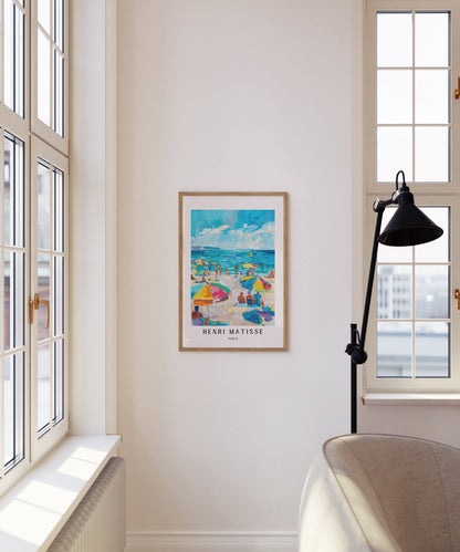 Henri Matisse Inspired Print with Frame, Artful Matisse Framed Poster, Matisse Art Print Livingroom Wall Art, Gallery Wall, Printed Matisse