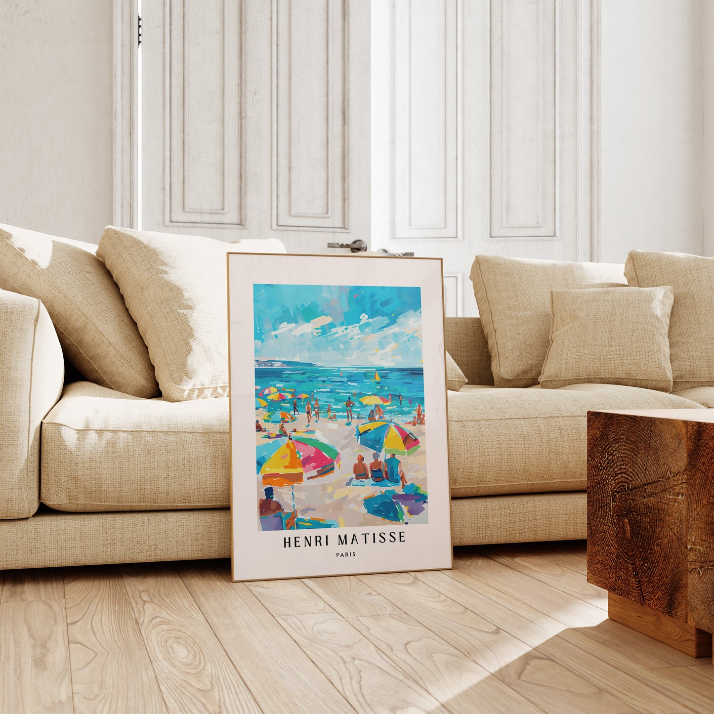 Henri Matisse Inspired Print with Frame, Artful Matisse Framed Poster, Matisse Art Print Livingroom Wall Art, Gallery Wall, Printed Matisse