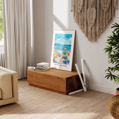 Henri Matisse Inspired Print with Frame, Artful Matisse Framed Poster, Matisse Art Print Livingroom Wall Art, Gallery Wall, Printed Matisse