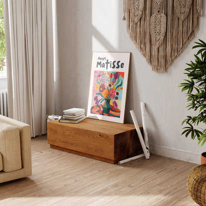 Henri Matisse Inspired Print with Frame, Artful Matisse Framed Poster, Matisse Art Print Livingroom Wall Art, Gallery Wall, Printed Matisse