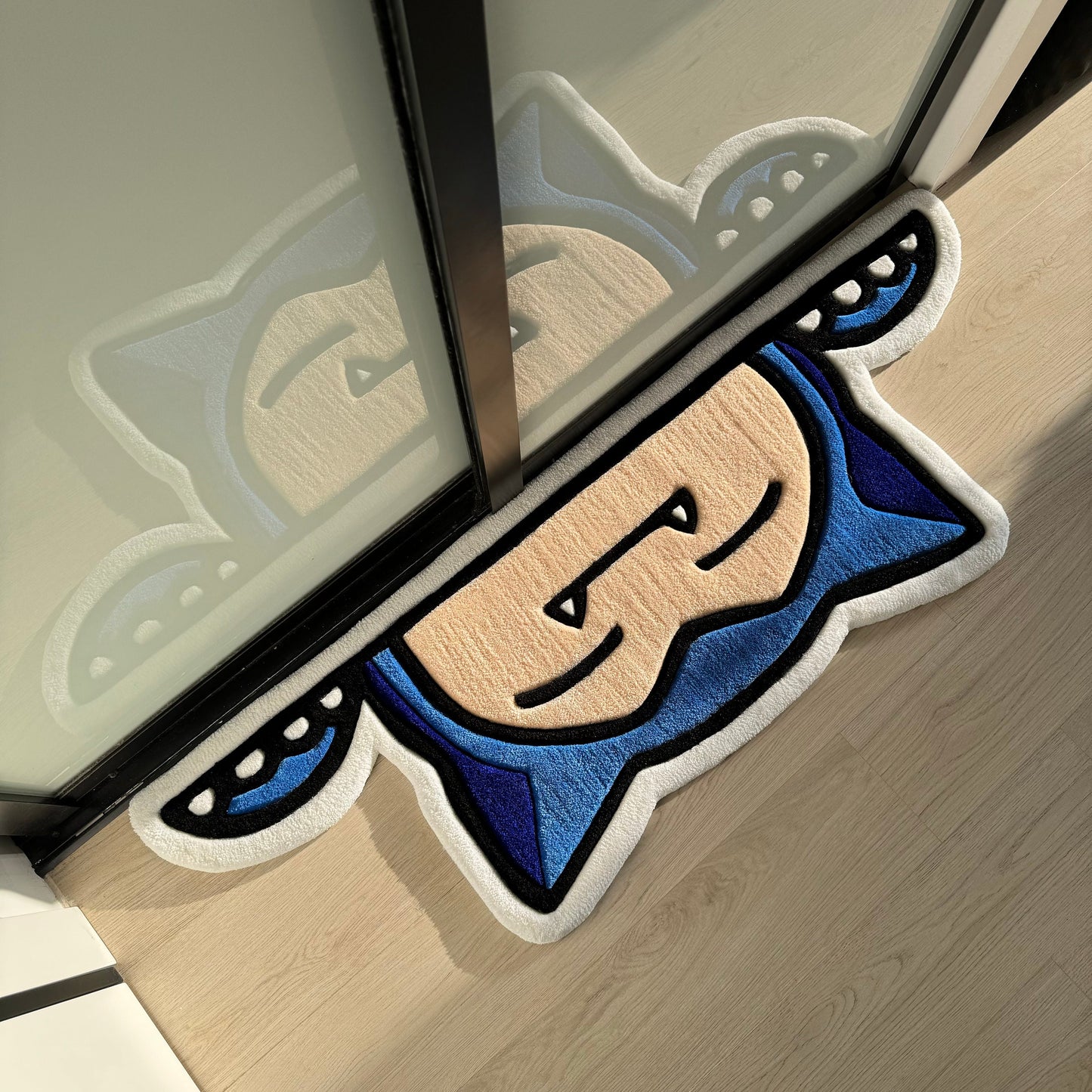 Handmade Cartoon Character Rug: Acrylic Tufted Decor (120cm)