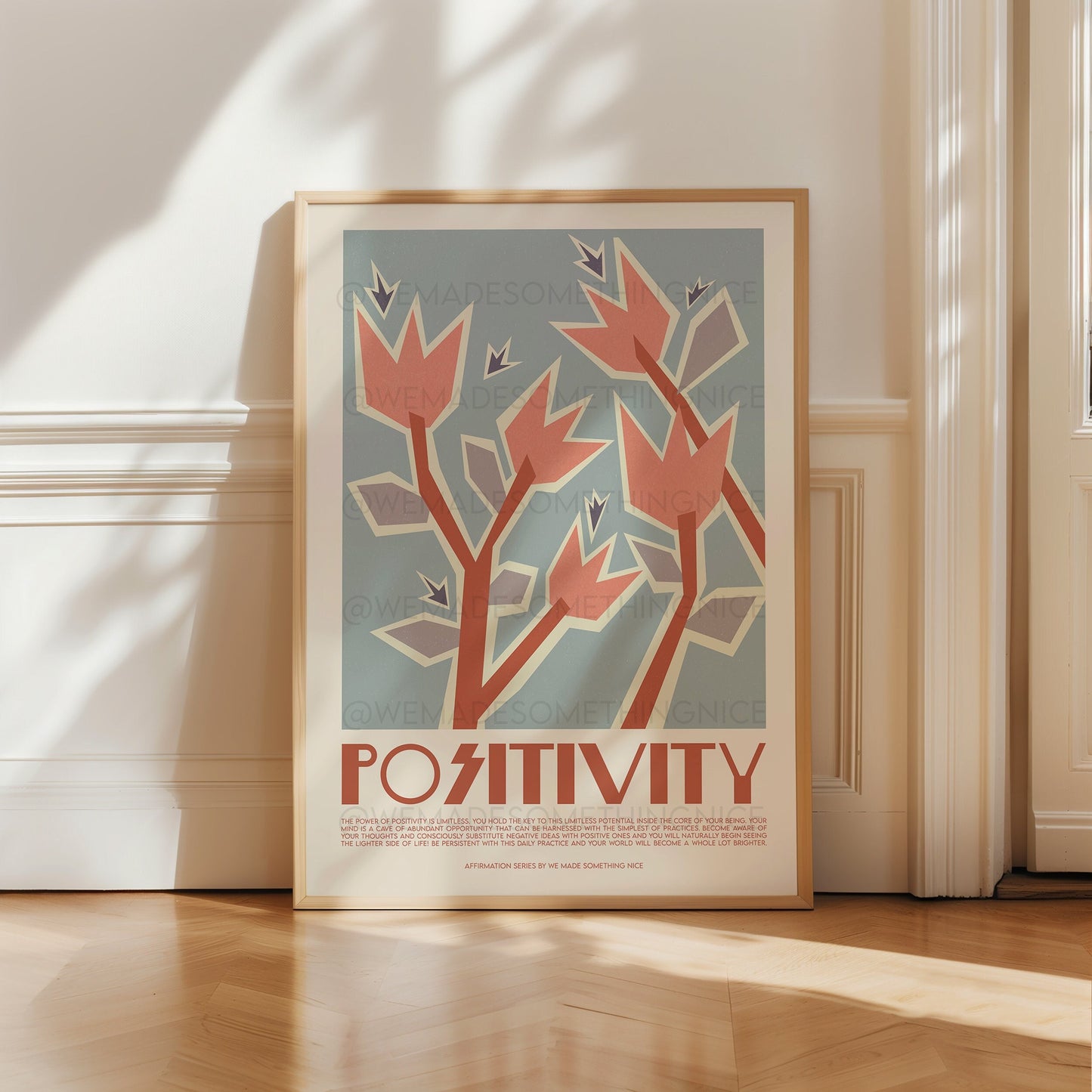 Positivity Affirmation Print, Positive Wall Art, Boho Art, Yoga Art, Meditation Print, Mindfulness cards, Positive Wall Art, Self Love Print