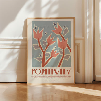 Positivity Affirmation Print, Positive Wall Art, Boho Art, Yoga Art, Meditation Print, Mindfulness cards, Positive Wall Art, Self Love Print