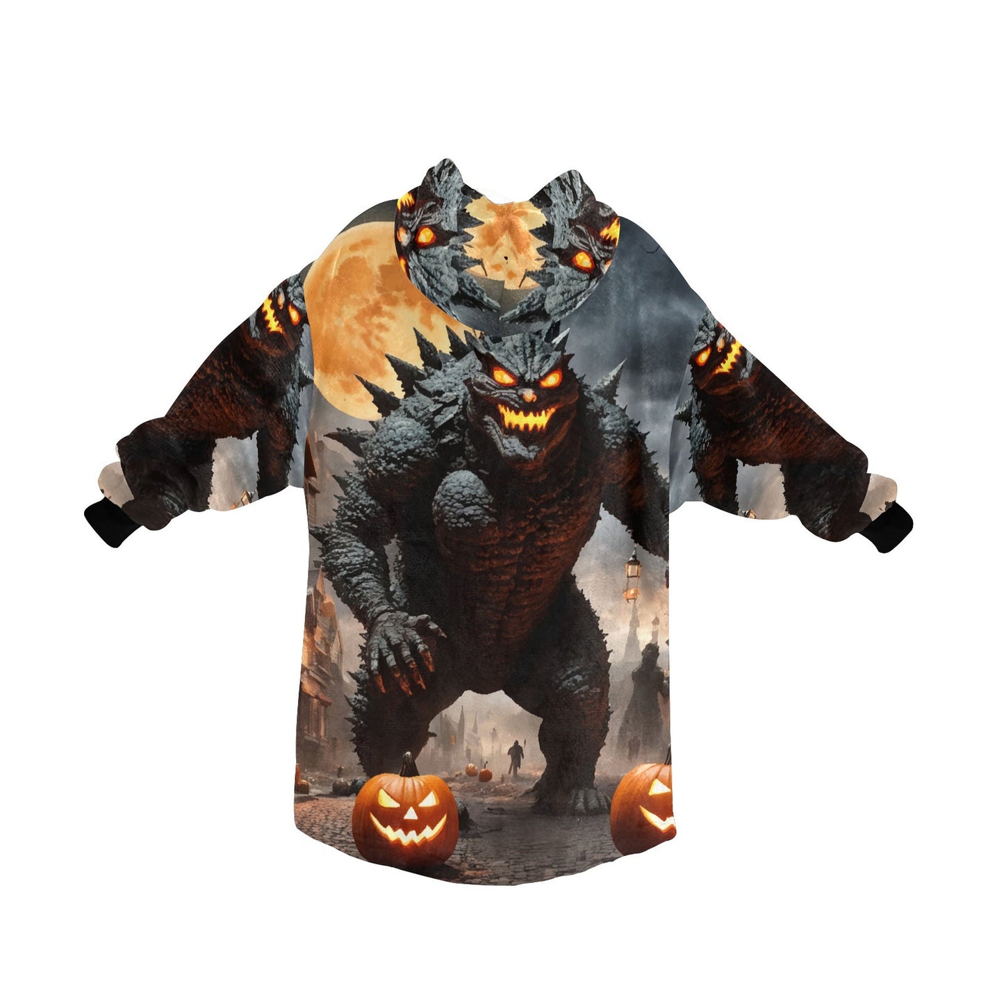 Kids Blanket Hoodie Godzilla Gojira Kaiju