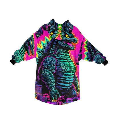 Kids Blanket Hoodie Godzilla Gojira Kaiju