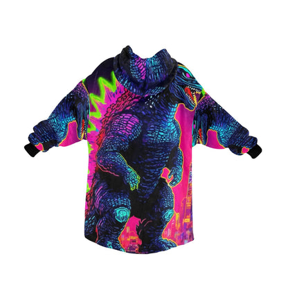 Kids Blanket Hoodie Godzilla Gojira Kaiju