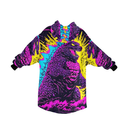 Kids Blanket Hoodie Godzilla Gojira Kaiju
