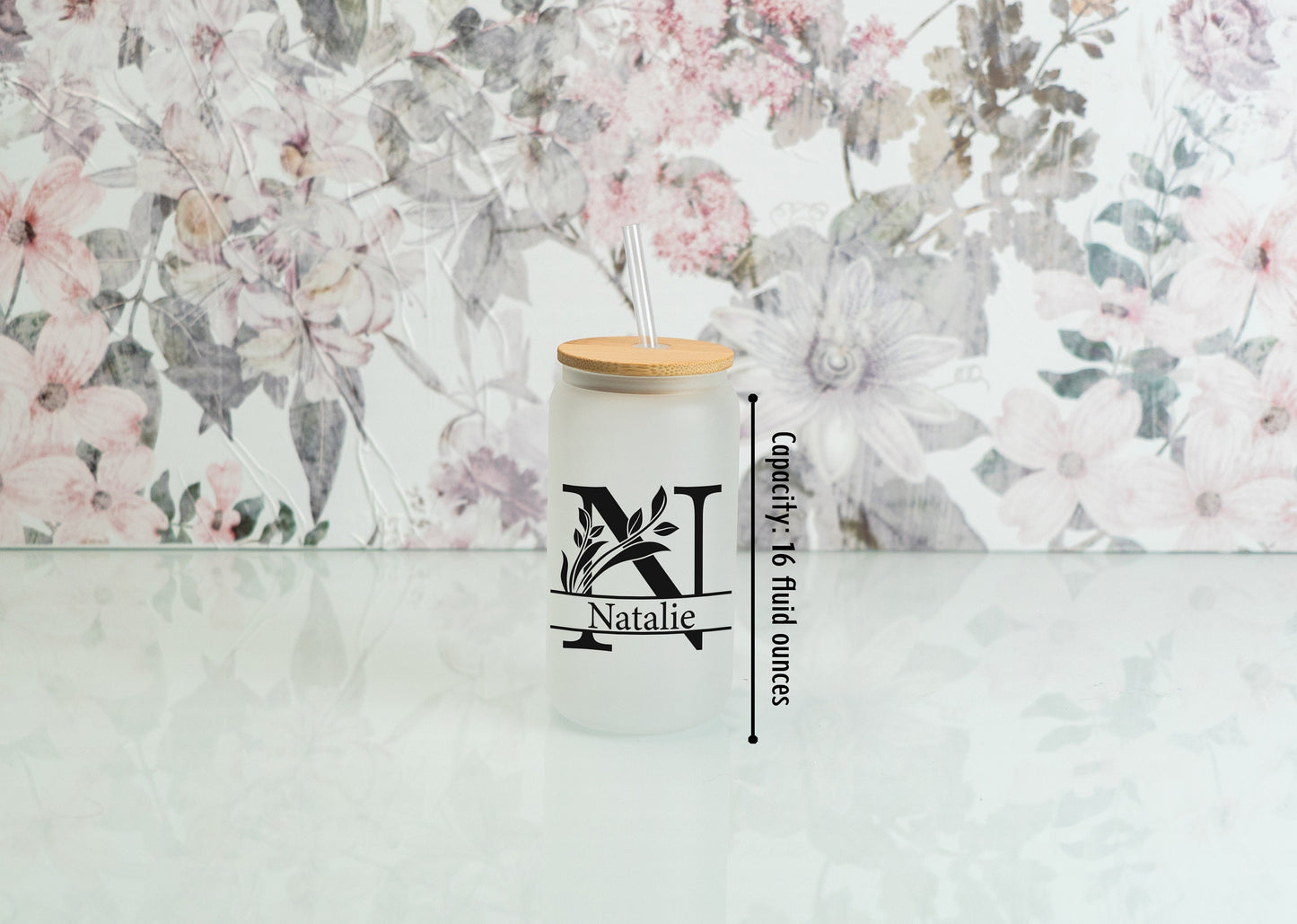 Floral Initial with Name Gift Set, Personalized Bridesmaid Bulk Gifts, Custom Coworker Gifts, Wedding Guest Favors, Bachelorette Gift Sets