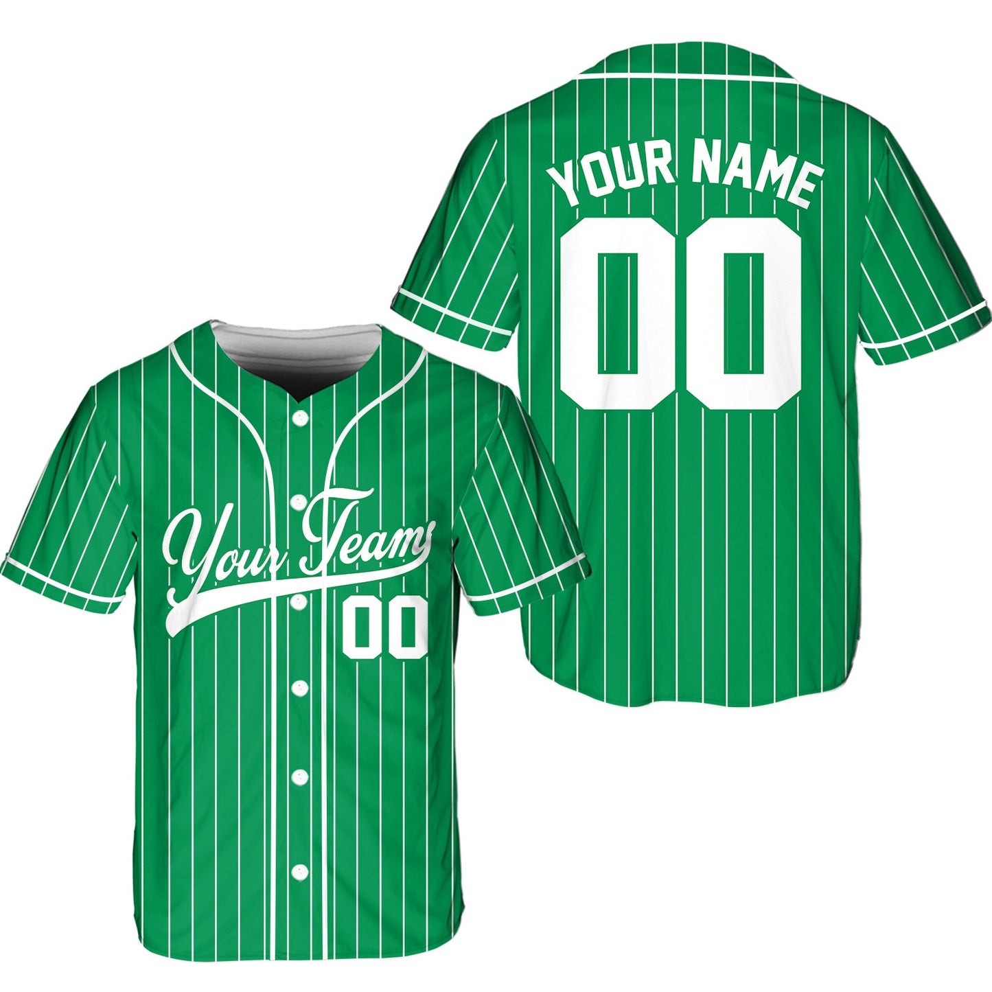 Personalized Team Name And Number Pinstripe Baseball Jersey, Custom Stripe Line Color Baseball Jersey, Baseball Jersey Uniform Baseball Fans