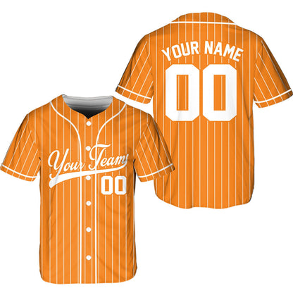 Personalized Team Name And Number Pinstripe Baseball Jersey, Custom Stripe Line Color Baseball Jersey, Baseball Jersey Uniform Baseball Fans
