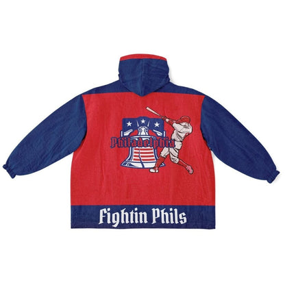 Philly Baseball Cuddle Hoodie: Red and Blue 'Fightin' Fan Gift