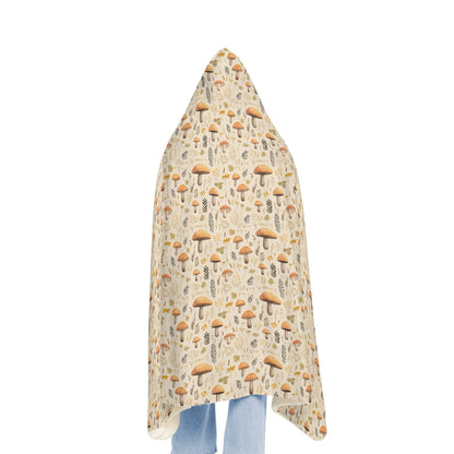 Mushroom Hooded Blanket | Mushroom Blanket | Wearable Blanket | Hoodie Blanket | Snuggle Blanket | Sherpa Blanket | Fleece Blanket