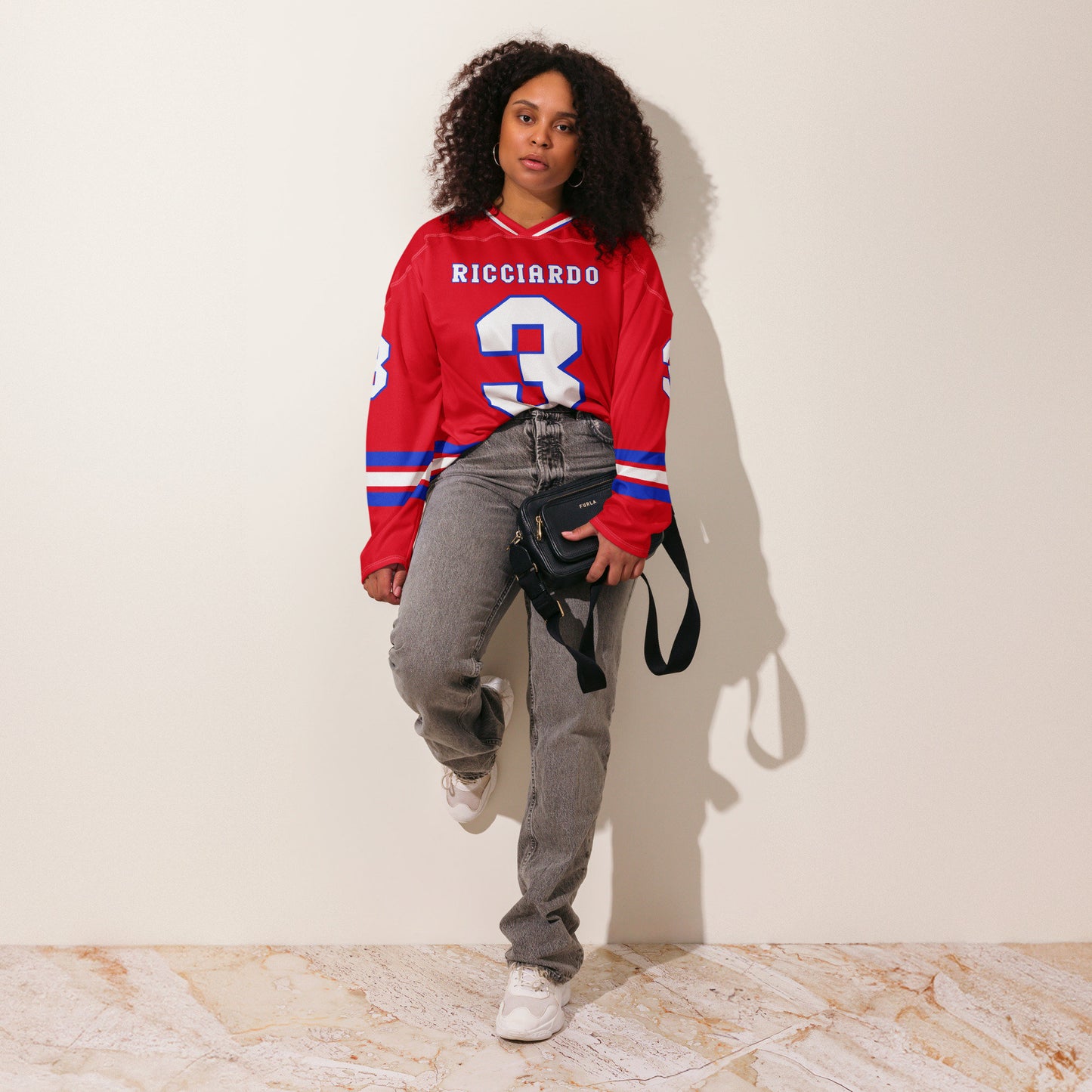 #3 Racing Fan Oversized Unisex Hockey Jersey: Formula Racing Fan Apparel