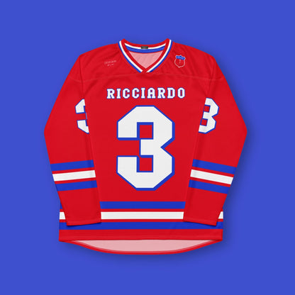 #3 Racing Fan Oversized Unisex Hockey Jersey: Formula Racing Fan Apparel