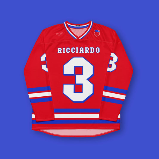 #3 Racing Fan Oversized Unisex Hockey Jersey: Formula Racing Fan Apparel