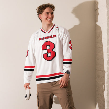Number 3 Racing Oversize Unisex Hockey Jersey: Unisex Racing Fan Apparel