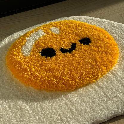 Handmade Tufted Egg Rug: Fluffy Home Decor Gift