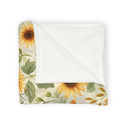 Sunflower Blanket Fall Home Decor Floral Throw Blanket Flower Lovers Gift Ideas for Her Cozy Autumn Fleece Sunflower Decor Christmas Gift