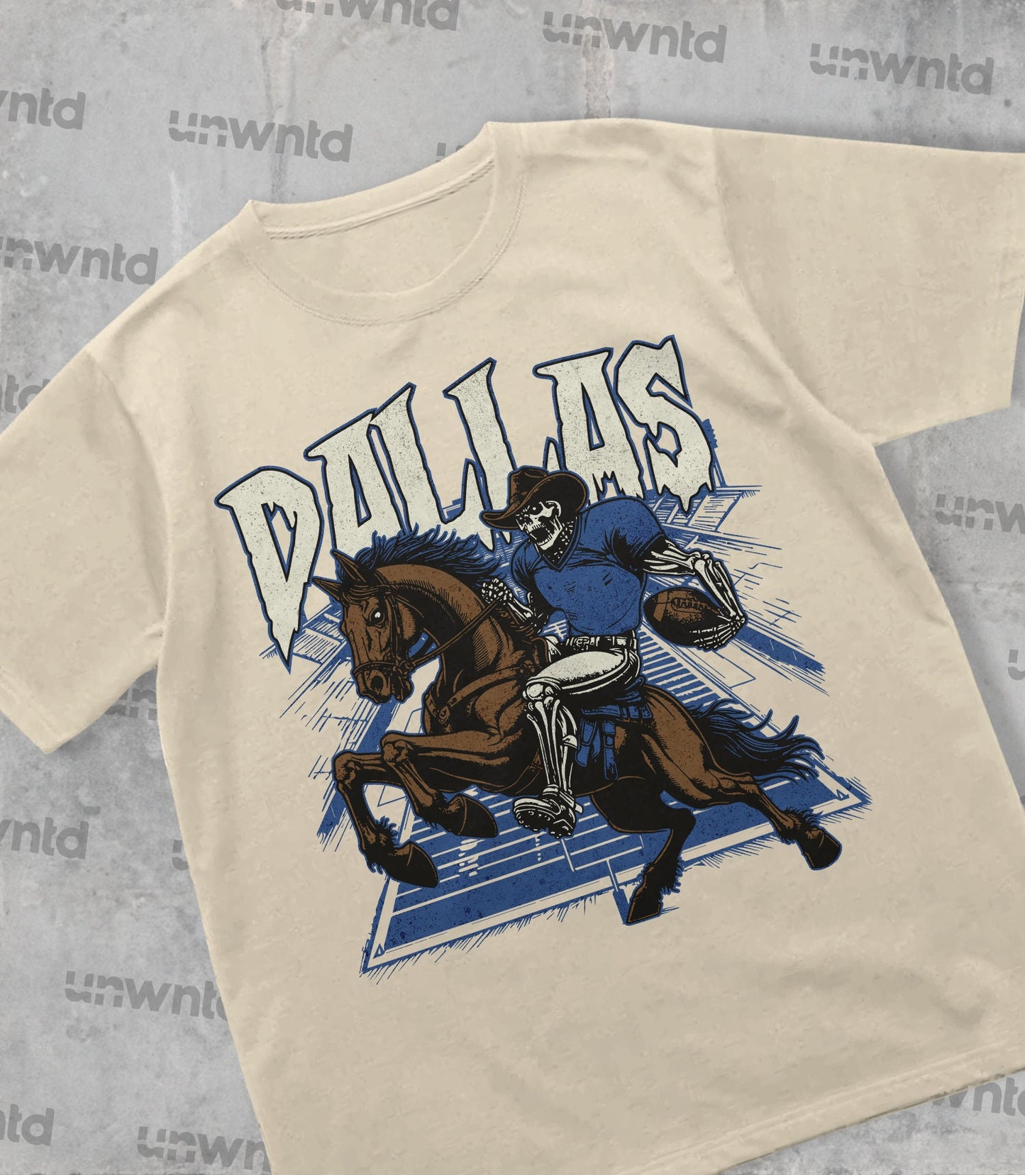 Dallas Football Shirt - Graphic Tees - Skeleton Shirt - Merch Tee - Gift Shirt - Bootleg Shirt - Vintage - Skeleton Football Shirt