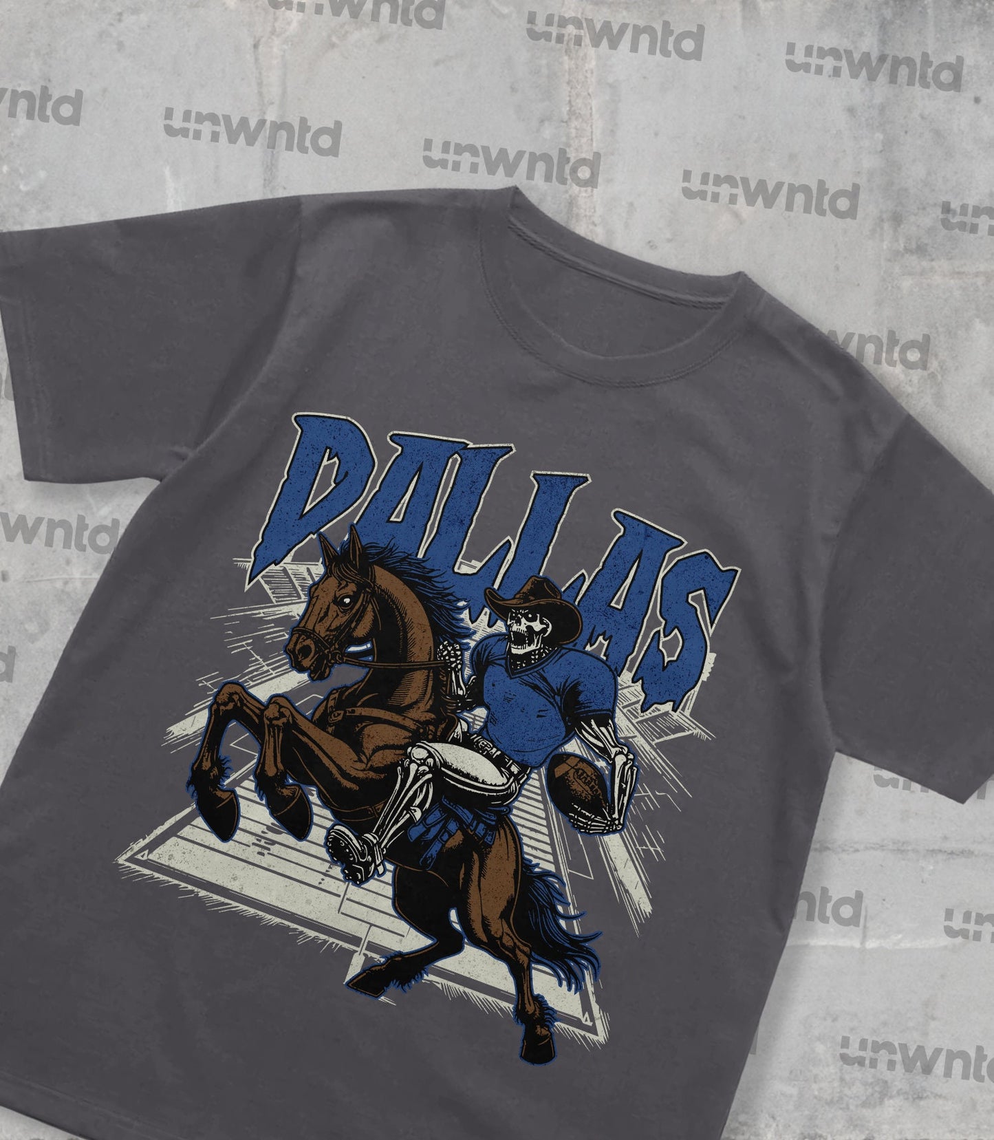 Dallas Football Shirt - Graphic Tees - Skeleton Shirt - Merch Tee - Gift Shirt - Bootleg Shirt - Vintage - Skeleton Football Shirt