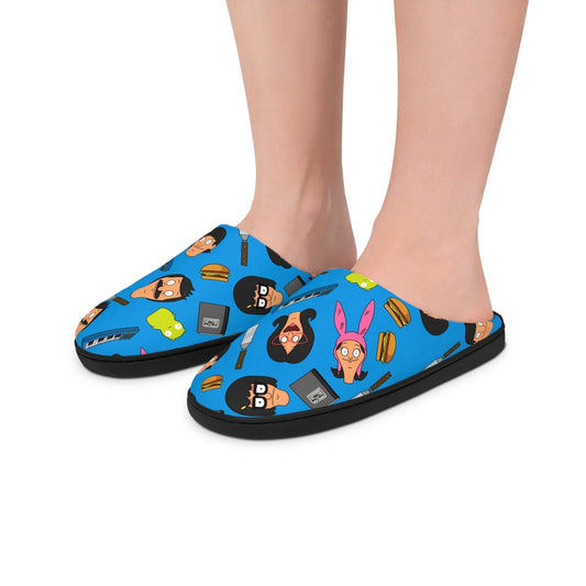 Bob's Burgers Slippers | Bob Linda Gene Louise Tina Belcher Indoor Slippers Gift For Him For Her Cartoon Comfy Soft Shoes