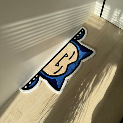 Handmade Cartoon Character Rug: Acrylic Tufted Decor (120cm)
