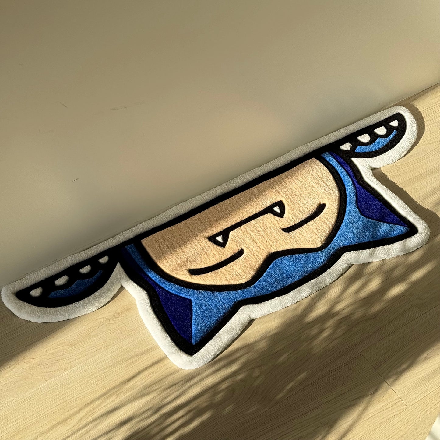 Handmade Cartoon Character Rug: Acrylic Tufted Decor (120cm)