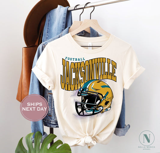 Retro Jacksonville Football Shirt, Vintage Jacksonville Football Shirt, Jacksonville Football Women Shirt, Varsity Jacksonville Football