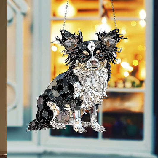 Chihuahua Window Hanging 2D, Chihuahua Decorative Art,Chihuahua Sign, Chihuahua Decor,Chihuahua Gift,Gift For Dog Lover,Father's days gift