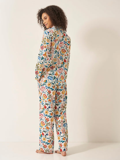 Floral Bridesmaid Pyjama Trouser Set | Organic Cotton PJs | Bridal Party Pajamas | Soft Floral Sleepwear Gift for Her